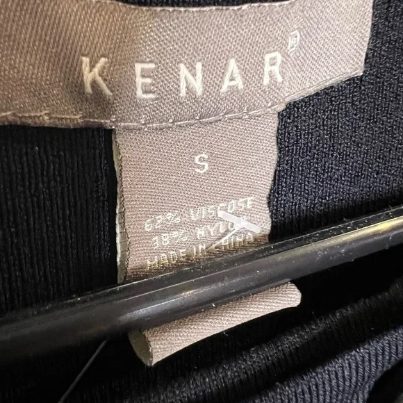 B15.22 KENAR Double Breasted Elegant Sweater/Blazer Black Small S - Picture 3 of 5